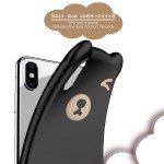 Wholesale iPhone 8 Plus / 7 Plus 3D Teddy Bear Design Case with Hand Strap (Black)